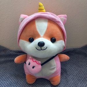 Cute squirrel shiba inu plush